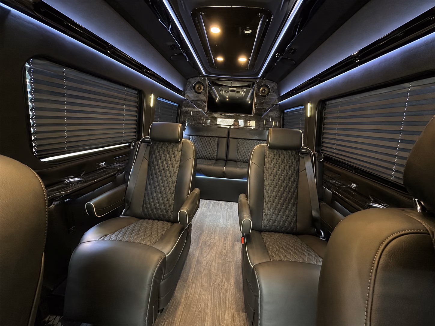 everett 8 passenger sprinter van inside